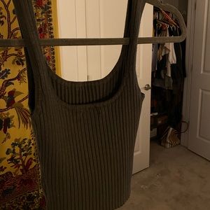 Pacsun Green Crop Shirt